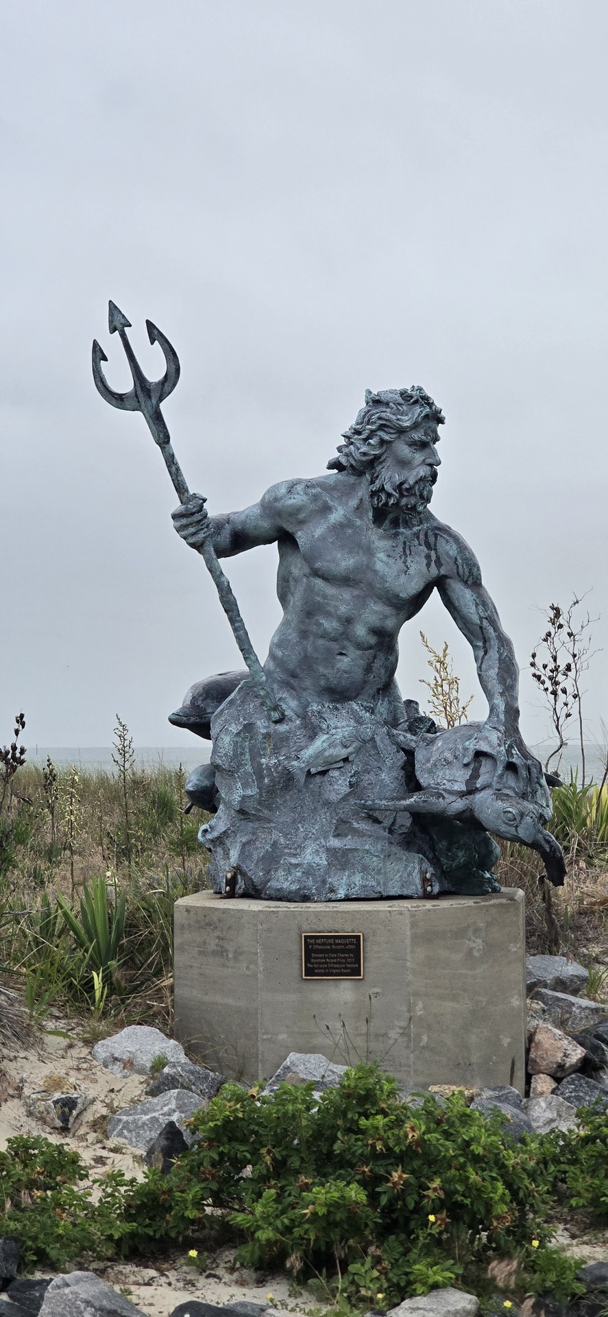 The Neptune statue watching over Cape Charles harbor The Neptune statue watching over Cape Charles harbor